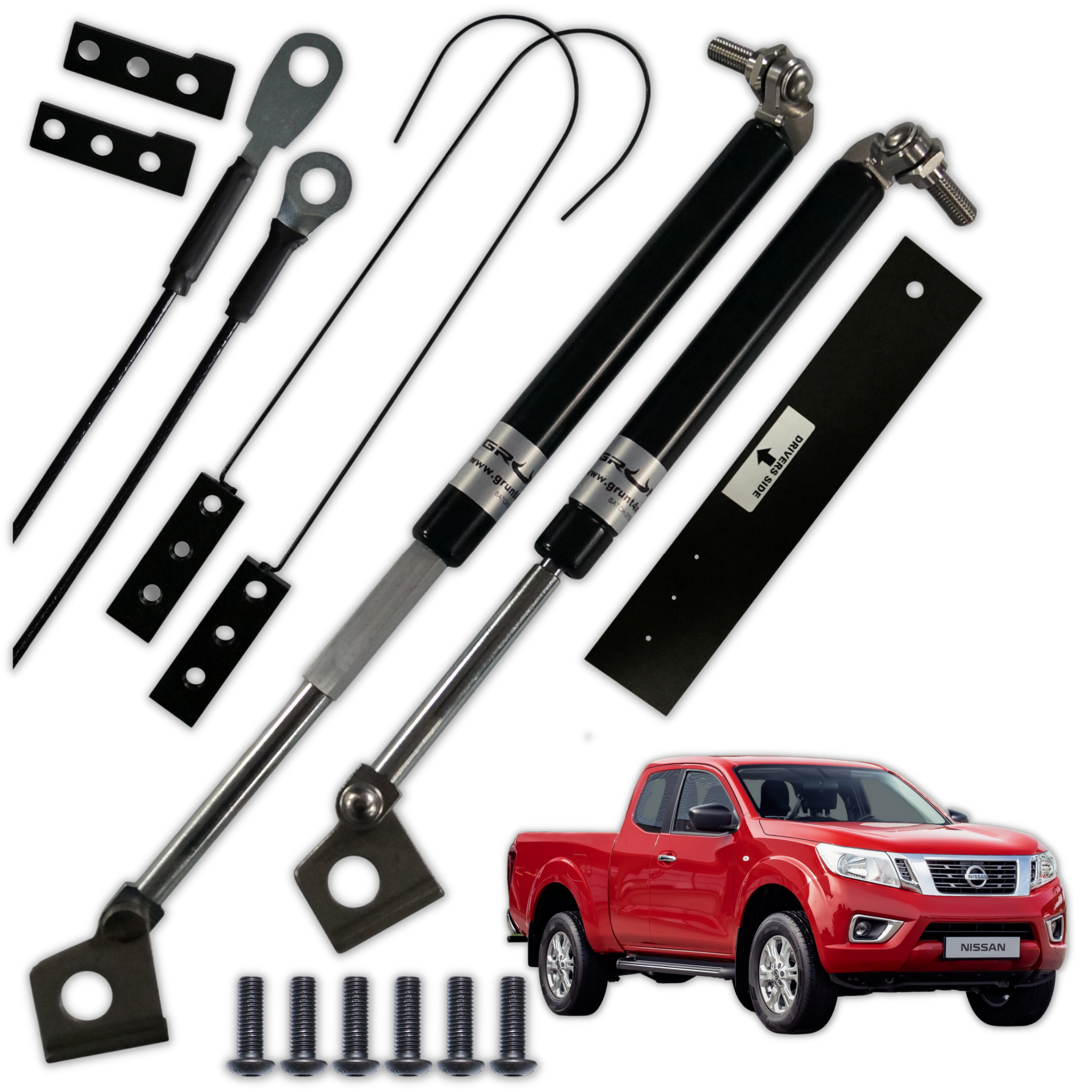 Nissan Navara D23 20142020 Tailgate Strut Assist System Fully