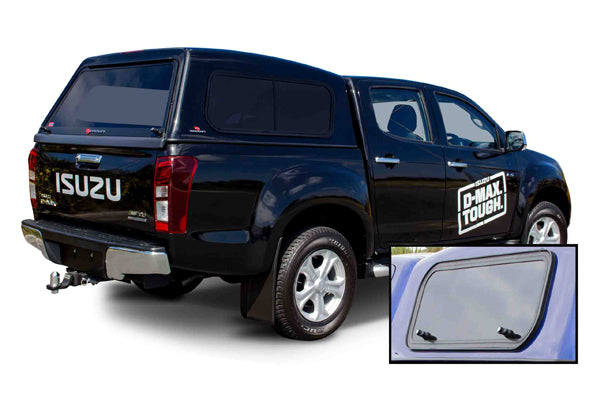 Crown Canopy with 1 x Lift Up 1 x Slide Window to suit Isuzu D-Max 16-20 (Dual Cab)