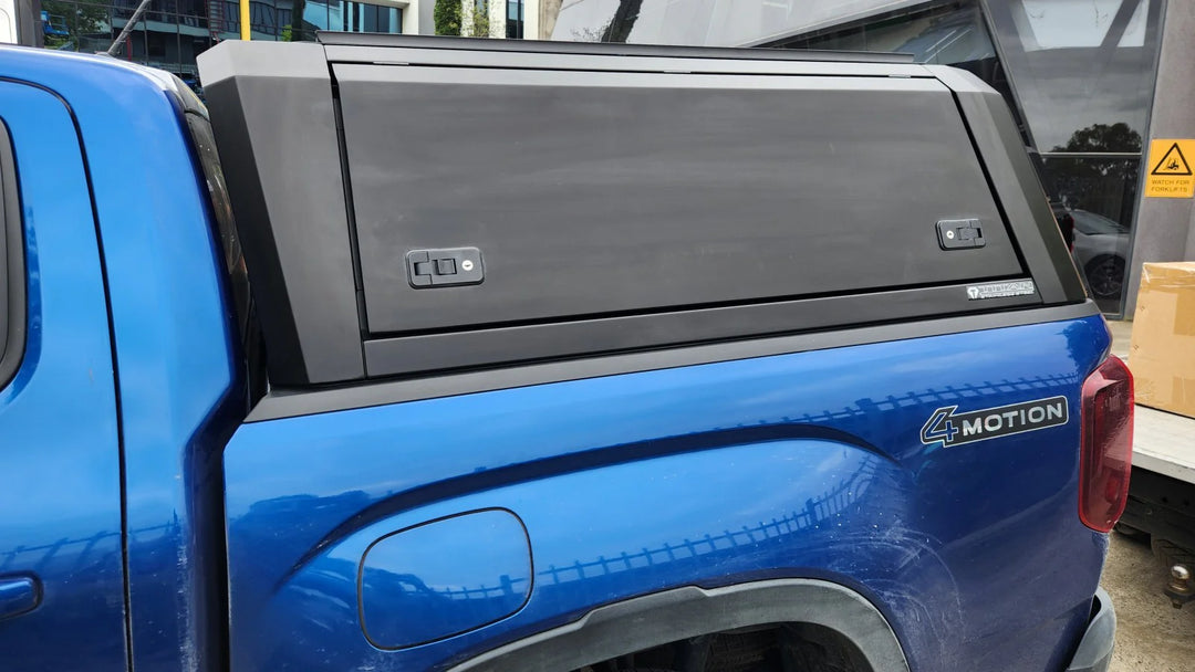 Titan Canopy - Stainless Steel - Lift Up Windows to suit Volkswagen Amarok 23+(Dual Cab)