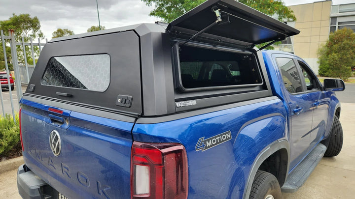 Titan Canopy - Stainless Steel - Lift Up Windows to suit Volkswagen Amarok 23+(Dual Cab)