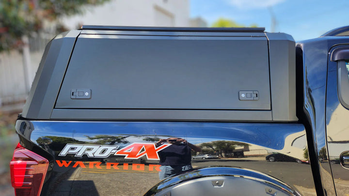 Titan Canopy - Stainless Steel - Lift Up Windows to suit Nissan NP300 21+(Dual Cab)